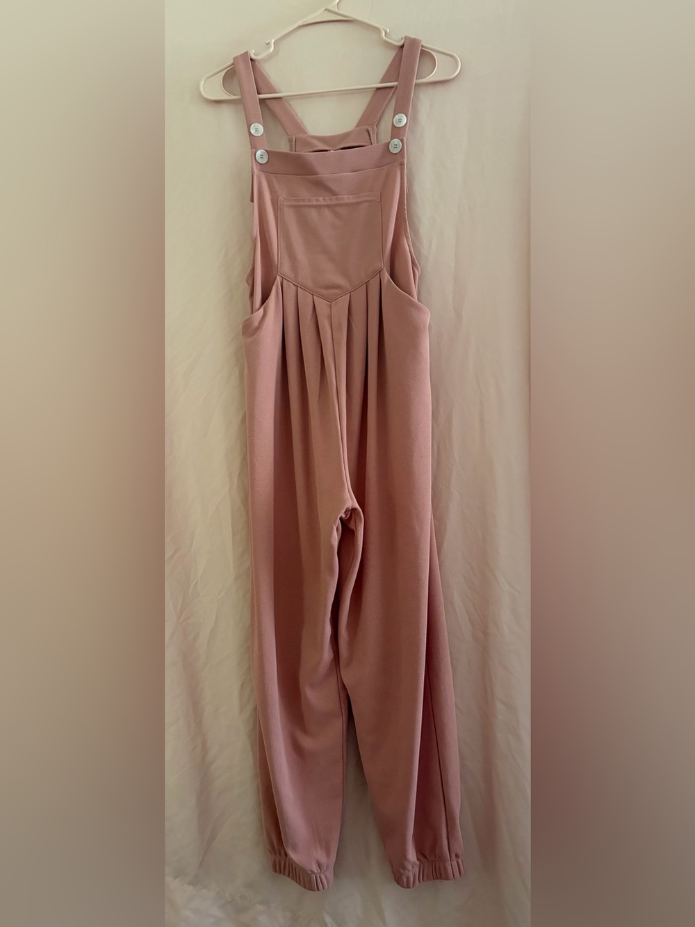 HALARA Dusty Rose Pleated Jumpsuit Romper